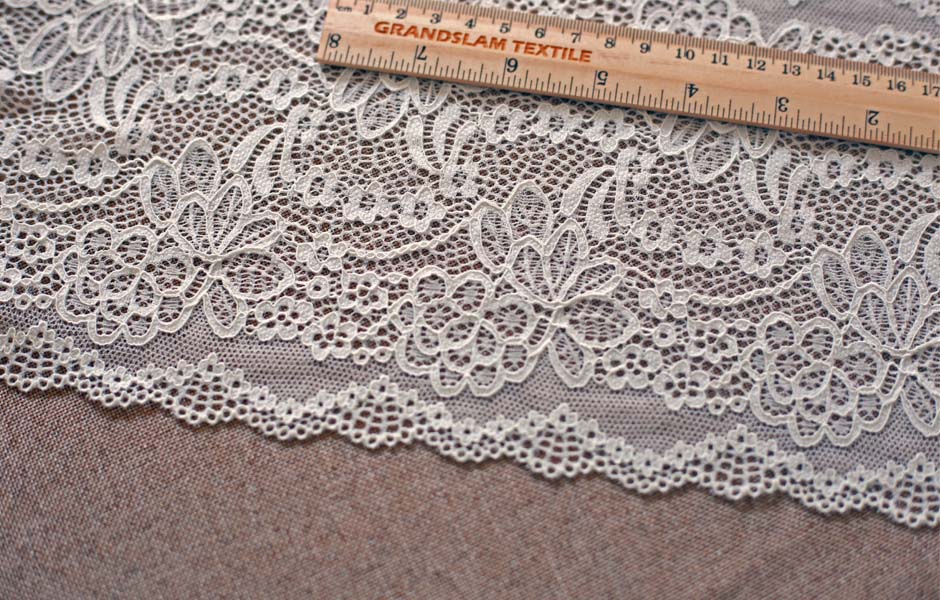 wide cord material lace trim
