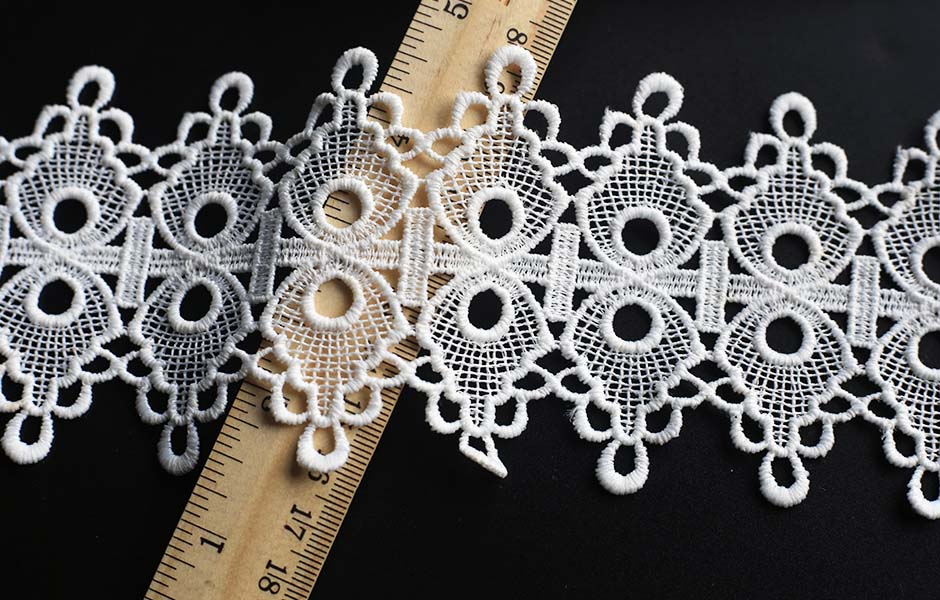 black wedding embroidery lace 