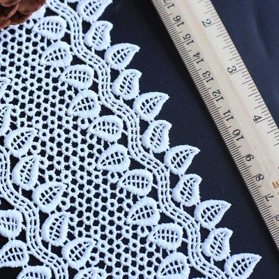guipure embroidered lace fabric for bridal dresses