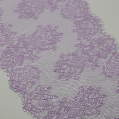 purple eyelash lace for lingerie