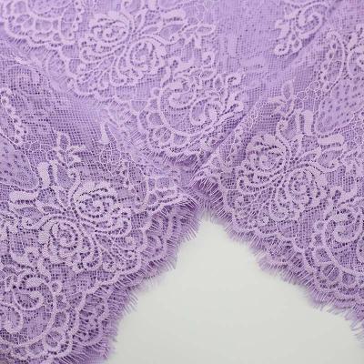 purple eyelash lace for lingerie
